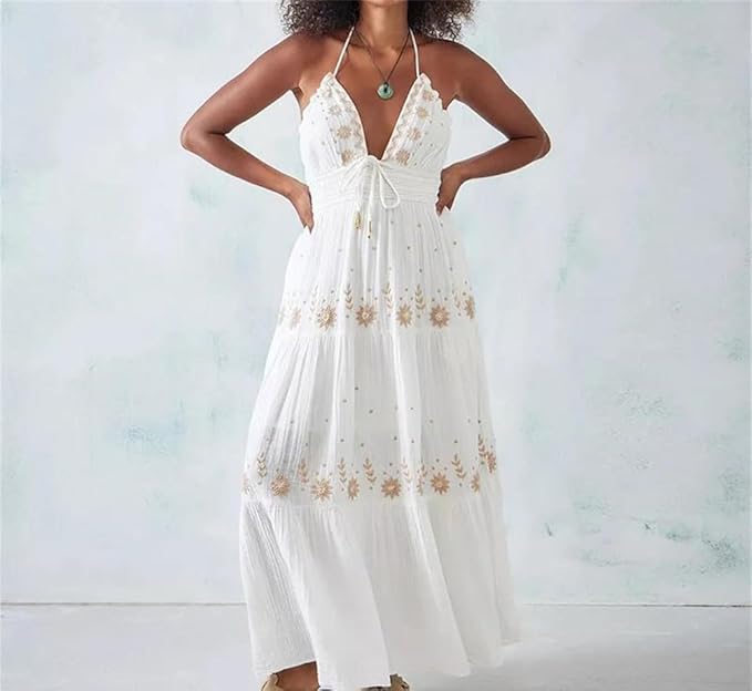 vestido-midi-babados na bainha-branco